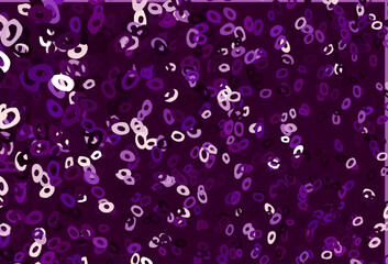 Dark Purple vector cover with spots.