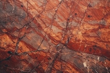 Close-up of red-colored wood texture generative ai