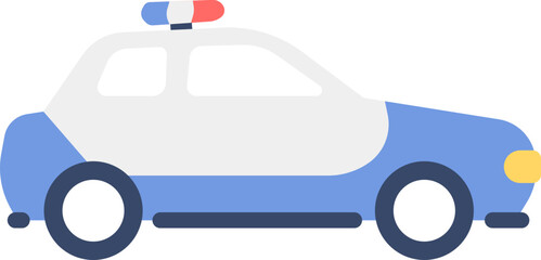 Police car kid illustration © vintagio