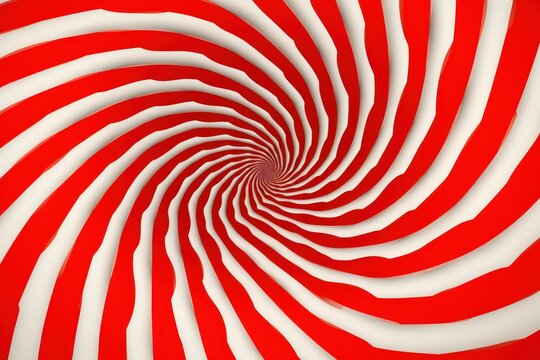 a red and white spiral