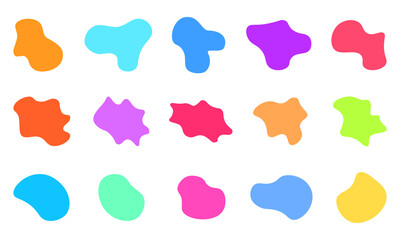 EPS 10 vector colorful fluid shapes illustration collection