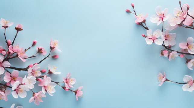 Top view image of pink flowers © Rimsha