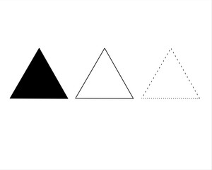 Equilateral triangle is a flat shape bounded by three sides