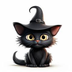 Whimsical Halloween Cat Character - Vector Illustration ,generated by IA