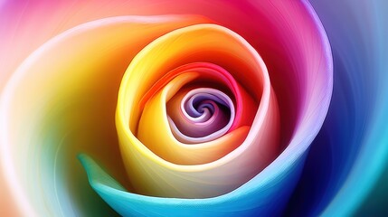 a close up of a rainbow rose