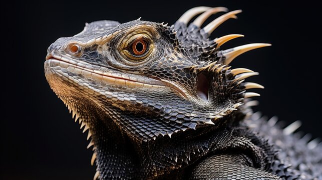 a close up of a lizard