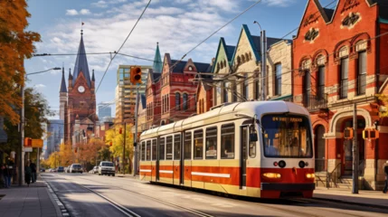 Abwaschbare Fototapete Toronto streetcar © Rimsha