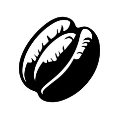 Coffee bean vector icon