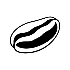 Coffee bean vector icon