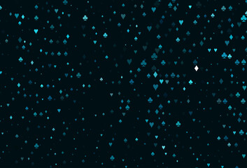 Light BLUE vector layout with elements of cards.