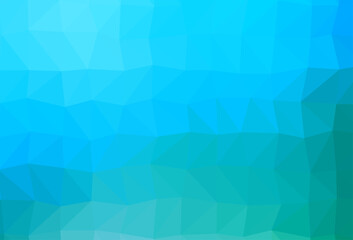 Light Blue, Green vector polygonal pattern.