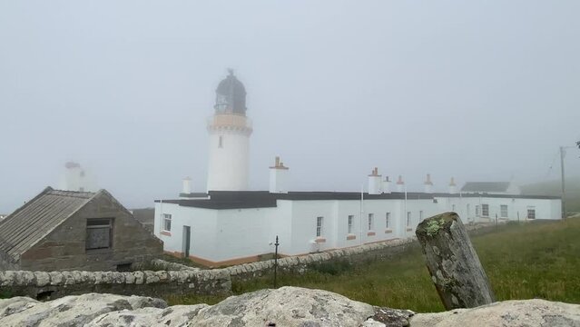 Dunnet Head Lighthouse is an active 19th century lighthouse