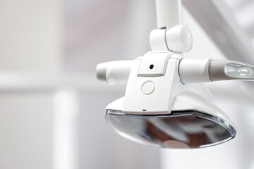 lamp in dental clinic. Interior of dentist office