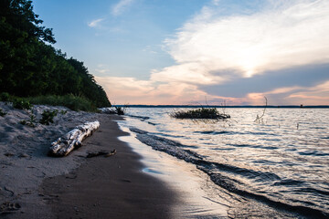 Sunset over Lake Michigan, near Traverse City.