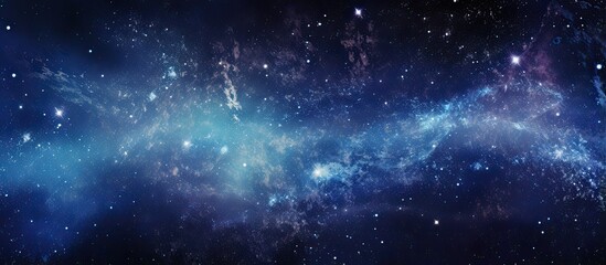 Fototapeta premium Stars and clusters in the Milky Way Galaxy With copyspace for text