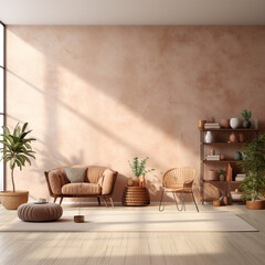 free photo living room product backdrop, interior background image