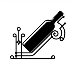 Wine Bottle Stand Icon M_2302006