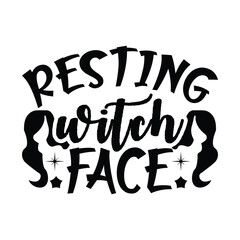 Resting Witch Face , Halloween Svg , 