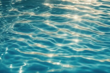 water surface with sun light reflection and ripples on surface background sparkling sunlight shine - obrazy, fototapety, plakaty