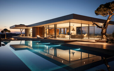 Fototapeta premium A modern family home