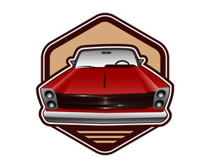red car vehicle logo
