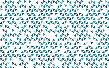 Light BLUE vector seamless cover in polygonal style. Illustration with set of colorful triangles. Pattern for trendy fabric, wallpapers.