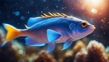 Stargazer fish, ultra hd, 4k, 8k, ai generated - obrazy, fototapety, plakaty