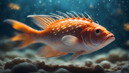 Fototapeta premium Stargazer fish, ultra hd, 4k, 8k, ai generated