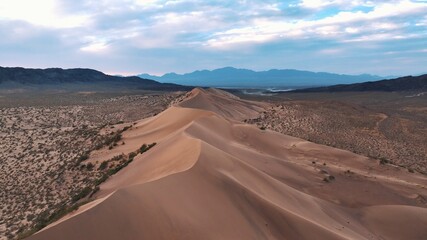 Fototapeta na wymiar Aerial view of desert