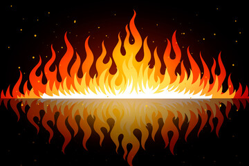 Fire, Background, Flame, hot flame that is spreading. The heat of the fire blaze. Flame background illustration graphic resources. 