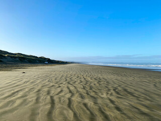 Fototapeta na wymiar Ninety Mile Beach located North Island of New Zealand