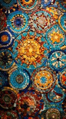 Fototapeta na wymiar colorful mandala ornament background