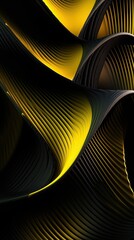 futuristic black and yellow background