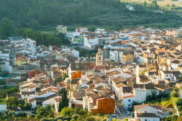 Obraz premium anoramic landscape to Bolbaite town, Valencia (Spain)