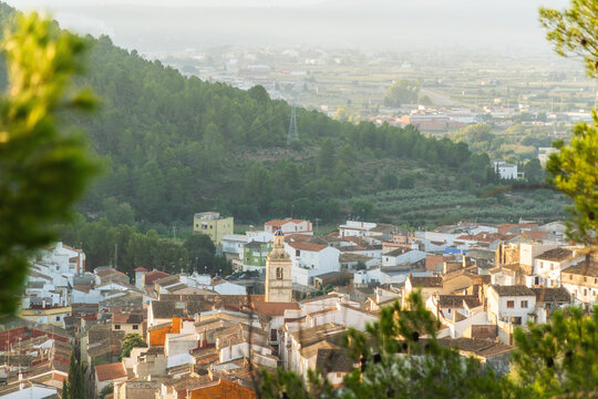 anoramic landscape to Bolbaite town, Valencia (Spain)