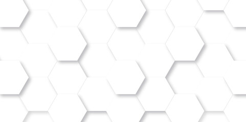 Naklejka premium Abstract background with hexagon, modern abstract vector polygonal pattern. Futuristic abstract honeycomb mosaic white background. Surface polygon pattern with glowing hexagon paper.