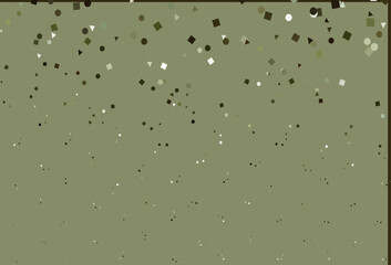 Light Green vector cover in polygonal style with circles.