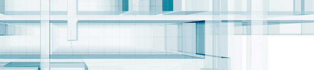 Concept futuristic architecture 3d rendering
