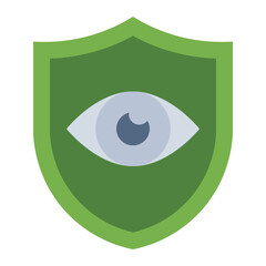 Eye Insurance flat icon