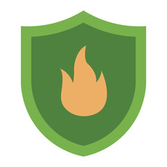 Fire Prevention Security flat icon