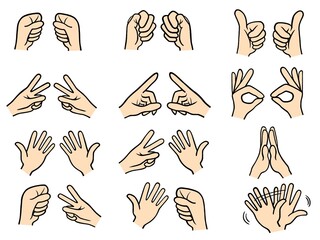 hand gestures set