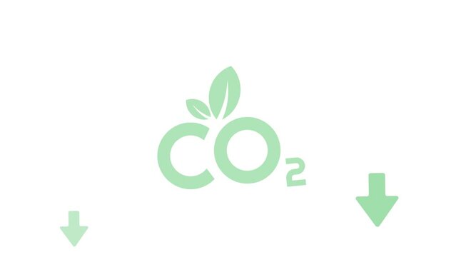 reducing CO2 emissions to stop climate change. green energy background	