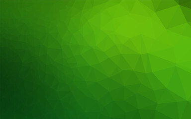 Fototapeta premium Light Green vector polygon abstract layout. Geometric illustration in Origami style with gradient. Elegant pattern for a brand book.