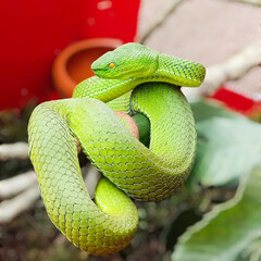 Fototapeta premium snake in the grass