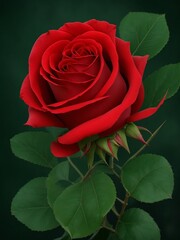 beautiful red rose flower for valentines day wish and romantic flower
