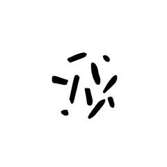 Abstract hand drawn line organic pattern