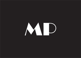 mp letter logo and monogram design