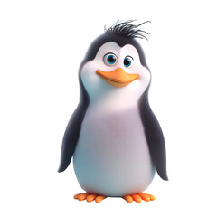 3D Cute Funny Penguin 
