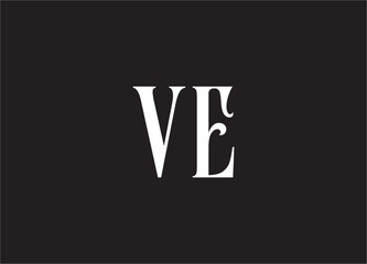 ve letter logo and monogram design