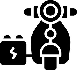 Electric scooter icon